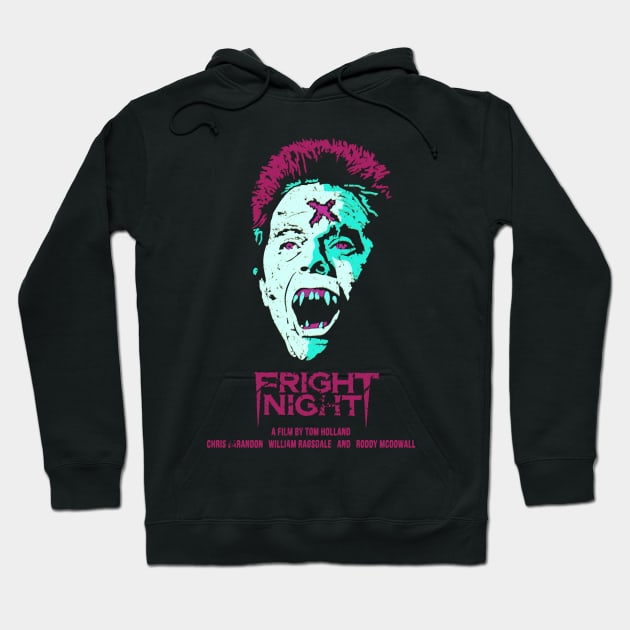 Fear and horror in a Vampire Fright Night Hoodie by DaveLeonardo